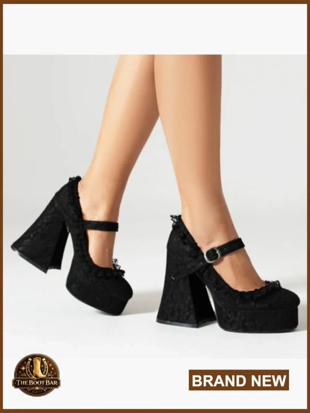 Chunky High Heel Platform Mary Janes